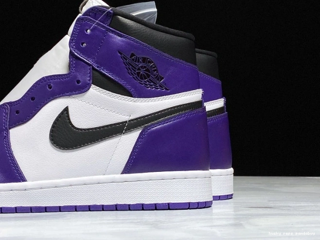 Rep Husky Court Air Jordan 1 High Purple OG 555088-500 0822